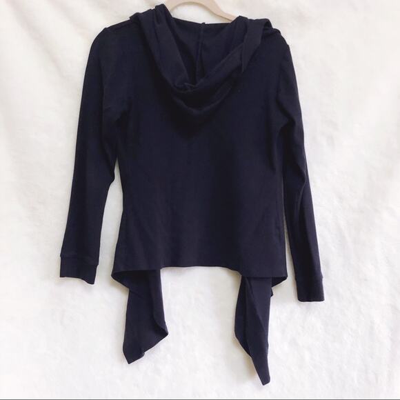Necessities Dark Blue High Low Open Cardigan - Picture 6 of 6